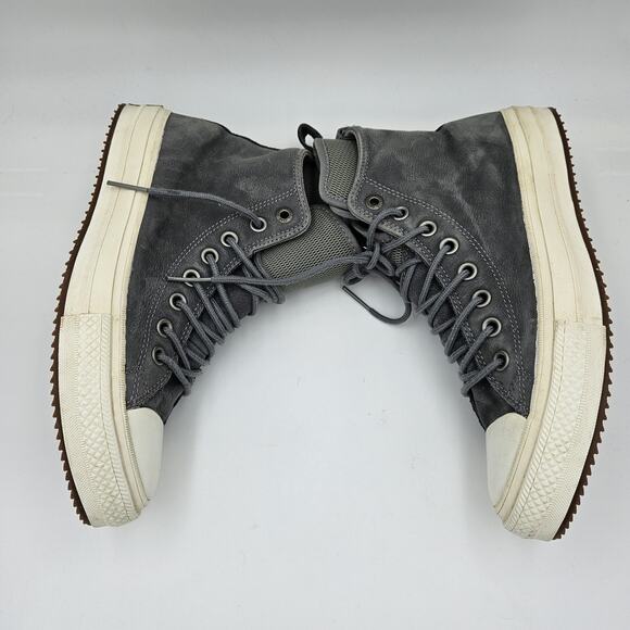 Converse Chuck Taylor All Star Waterproof Nubuck Boot Shoes Hi Grey Gum 157459C - Picture 4 of 7